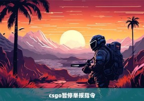 csgo暂停举报指令