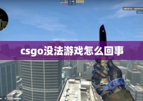 csgo没法游戏怎么回事