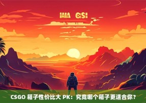 CSGO 箱子性价比大 PK：究竟哪个箱子更适合你？