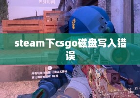 steam下csgo磁盘写入错误