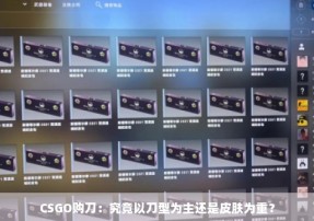 CSGO购刀：究竟以刀型为主还是皮肤为重？