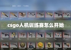 csgo人机训练赛怎么开始