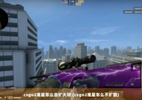 csgo2准星怎么会扩大呀 (csgo2准星怎么不扩散)