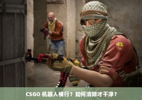 CSGO 机器人横行？如何清除才干净？