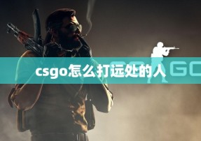 csgo怎么打远处的人