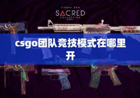 csgo团队竞技模式在哪里开