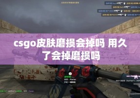 csgo皮肤磨损会掉吗 用久了会掉磨损吗