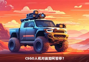 CSGO人机对战如何暂停？