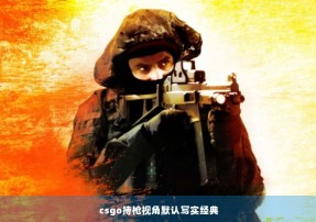 csgo持枪视角默认写实经典