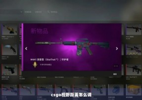 csgo视野距离怎么调