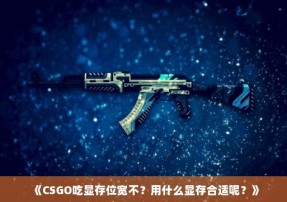 《CSGO吃显存位宽不？用什么显存合适呢？》