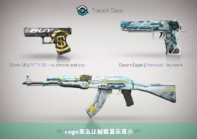 csgo怎么让帧数显示变小