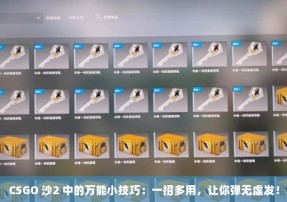 CSGO 沙2 中的万能小技巧：一招多用，让你弹无虚发！