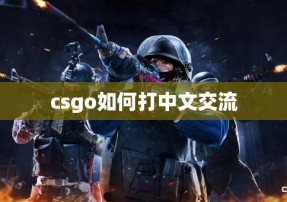 csgo如何打中文交流