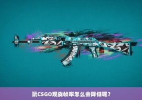 玩CSGO观战帧率怎么会降低呢？