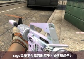 csgo完美平台能否刷箱子？如何刷箱子？