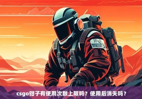 csgo钳子有使用次数上限吗？使用后消失吗？