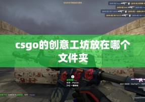 csgo的创意工坊放在哪个文件夹