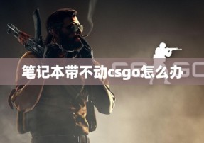 笔记本带不动csgo怎么办