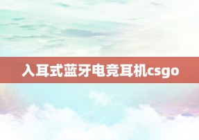 入耳式蓝牙电竞耳机csgo