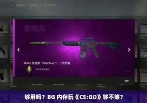 够用吗？8G 内存玩《CS:GO》够不够？