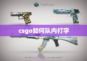 csgo如何队内打字