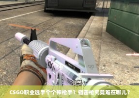 CSGO职业选手个个神枪手？狙击枪究竟难在哪儿？