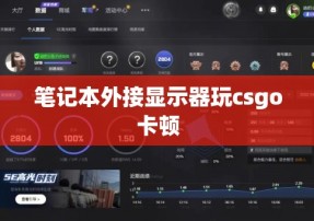 笔记本外接显示器玩csgo卡顿