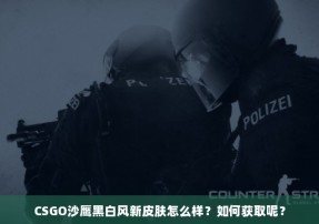 CSGO沙鹰黑白风新皮肤怎么样？如何获取呢？