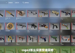 csgo2怎么设置快速买枪