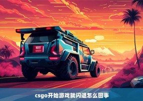 csgo开始游戏就闪退怎么回事