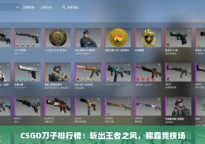 CSGO刀子排行榜：斩出王者之风，称霸竞技场