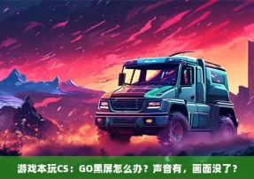 游戏本玩CS：GO黑屏怎么办？声音有，画面没了？