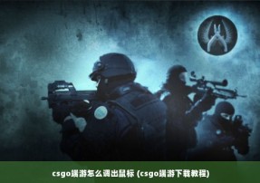 csgo端游怎么调出鼠标 (csgo端游下载教程)