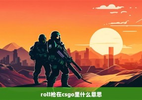 roll枪在csgo里什么意思