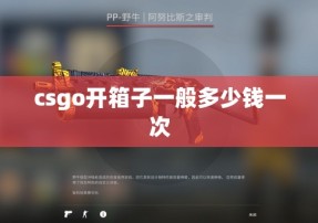 csgo开箱子一般多少钱一次