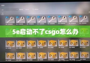 5e启动不了csgo怎么办