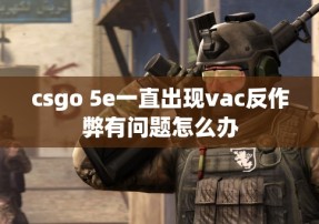 csgo 5e一直出现vac反作弊有问题怎么办