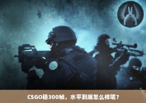 CSGO稳300帧，水平到底怎么样呢？