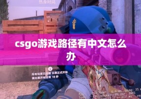csgo游戏路径有中文怎么办