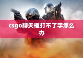 csgo聊天框打不了字怎么办