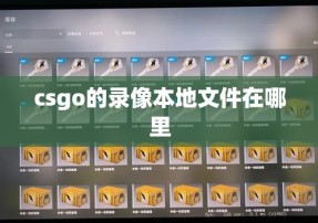 csgo的录像本地文件在哪里