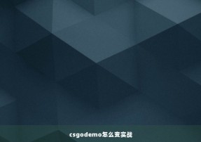 csgodemo怎么变实战