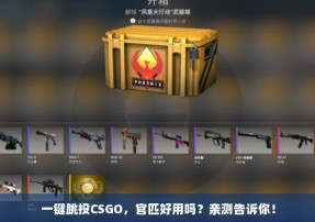 一键跳投CSGO，官匹好用吗？亲测告诉你！