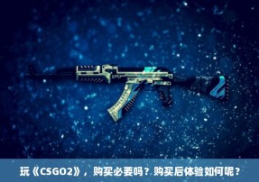 玩《CSGO2》，购买必要吗？购买后体验如何呢？