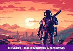 玩CSGO时，屏幕倾斜角度如何设置才最合适？