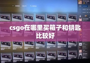 csgo在哪里买箱子和钥匙比较好