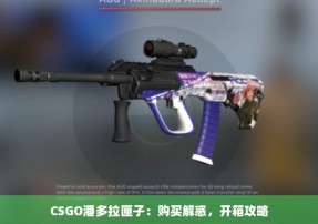 CSGO潘多拉匣子：购买解惑，开箱攻略