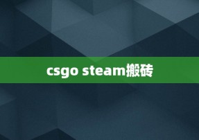 csgo steam搬砖