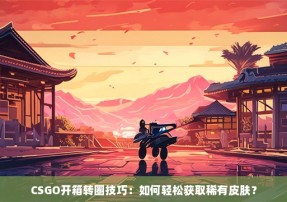 CSGO开箱转圈技巧：如何轻松获取稀有皮肤？